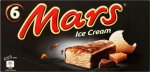 Mars Ice Cream bars (6 x 51ml) / Snickers Ice Cream bars (6 x 53ml)