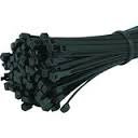 (200 CABLE TIES) 100 BLACK CABLE TIES, 4.8mm x 300mm PLUS A FREE PACK OF 2.5 x 100 BLACK TIES