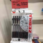 Pack of 10 Zebra retractable pens