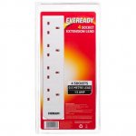 Eveready 4 Socket Extension Lead 0.5m
