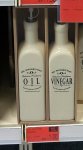 Mrs Winterbottom Oil & Vinegar dispensers - Oil and Vinegar set - White/black