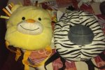 Lion and zebra backpacks wilkos