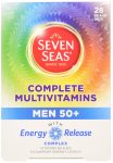 Seven Seas Men 50+ Complete Multivitamins With Energy release Complex x 28 One A Day Tablets