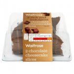 Waitrose 2 Belgian chocolate cheesecake slices 180g