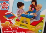 Kids picnic bench grow n up