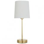 Ivory Table Lamp - Brass