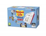 2DS Nintendo Handheld Console - White/Red with Pre-installed Tomodachi Life