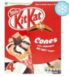 Nestle Kit Kat Ice Cream Cones 4 X 125Ml