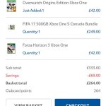 Xbox One S 500GB and 3 games