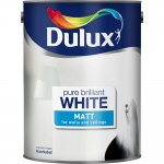 Dulux Matt Emulsion Paint, Pure Brilliant White, 5L C&C
