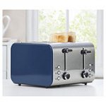 Tesco 4 slice toaster add £2.00 collection charge if spending less than £30. Available in blue, pink and purple
