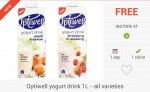 FREEBIE: 2 x Optiwell Yoghurt Drink (1L) via Checkoutsmart & Clicksnap Apps