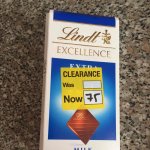 Lindt large 100g bars reduced