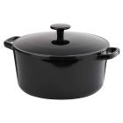 Sainsbury's Cook's Collection Cast Iron Black Casserole Dish
