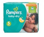 Pampers Baby-Dry Nappies Size 5 (144 pack) after discount voucher @ Amazon Prime (Many More sizes available)