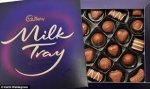 Half Price Boxed Chocolates Milk Tray 360g, Dairy Box 360g. Black Magic 376g, Bendicks Mint Collection 200G