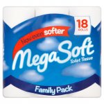 18 Rolls Megasoft Toilet Rolls