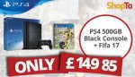 PS4 500gb + FIFA 17 (from midnight)