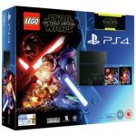 PS4 500GB Console, LEGO Star Wars Game and Star Wars Blu-Ray