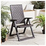 5 Position Rattan Design Reclining Garden Chair, Wengue C&C