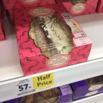 Half price fresh cream 2 strawberry jam finger doughnuts