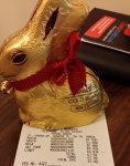 100g Lindt chocolate bunny