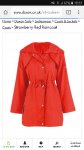 Strawberry red raincoat daxon.co.uk &pound;2.00 + free delivery with code