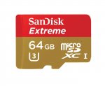 SanDisk Extreme 64 GB microSDXC Class 10 Memory Card upto 90 Mbps with U3 Ratings &pound;17.99 (Prime)