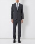 Jaegar modern Charcoal suit 100% wool