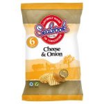 Tesco instore Seabrook Crinkle Cut Cheese And Onion Crisps 6 Pack