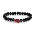 Buckley Black Onyx Bead & Poppy Bracelet + C&C in upto 75% Off Sale @ H Samuel (1/3rd of the price will be donated to the Royal British Legion)