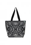 Julien Macdonald Cotton Shopping Tote Bag in Black C&C
