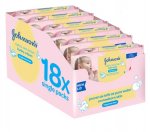 Johnsons baby wipes - 18 packs