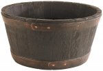 Sankey from Strata GN653 49 cm Oakwood Barrel Planter - Natural Oak