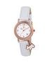 Radley White Dial Rose Tone Dial White Leather Strap Ladies Watch 3 for 2