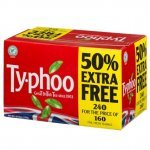 Typhoo Foil Fresh Tea Bags 160s + 50% FREE 750g
