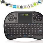 SanDroid® Rii i8+ Rechargeable LED Backlit Mini Wireless Keyboard Touchpad Mouse - £9,99