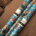paw patrol Christmas wrapping paper £1.50 the works