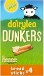 Dairylea Dunkers Cheesy Cheddar / Cheesy Bacon / Ritz (4 x 46g) Dairylea Dunkers Breadsticks / Jumbo Tubes (4 x 47g)