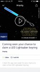 Next starwars freebie - star wars lightsaber keyring via o2 priority 13/11/2015