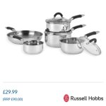 Russell Hobbs fusion pan set 5pc