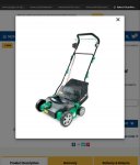 Aldi - 1500w Rake & scarifier Listed as £34.99 on website