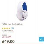 PS4 headset Back in stock ONLINE