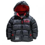Star Wars Boys' Black Puffer Coat &ndash;