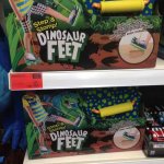 Dinosaur feet