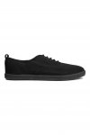 H&M Black Canvas Trainers