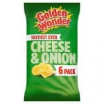 Golden Wonder Crisps Cheese & Onion (6 x 25g)