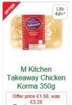 Indian Takeaway Main Meals (350g Inc. NO rice)