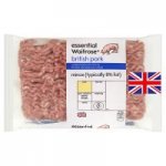 2 x 500g essential Waitrose British pork mince (8% fat) with MyPicks