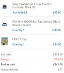 Playstation 4 500gb Slim + V2 Controller + FIFA17